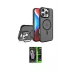 ieg™ iPhone 16 Pro Kılıf Akış Form - Şeffaf 360 Full Body Arka Koruyucu