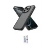 ieg™ iPhone 16 Pro Kılıf Atlas Form - Siyah Bilvis 0.18mm Plus Cam Ekran Koruyucu