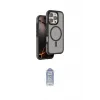 ieg™ iPhone 16 Pro Kılıf Çekirdek Minimal Prime - Siyah Joko Magic 5D Cam