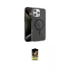 ieg™ iPhone 16 Pro Kılıf Doruk Doku Özel Seri - Siyah Buffer Cam Ekran Koruyucu