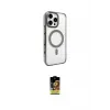ieg™ iPhone 16 Pro Kılıf Doruk Doku Özel Seri - Siyah Buffer Cam Ekran Koruyucu