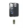ieg™ iPhone 16 Pro Kılıf Doruk Serisi - Siyah Joko Magic 5D Hayalet Cam