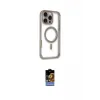 ieg™ iPhone 16 Pro Kılıf Eksen Klasik Koleksiyonu - Siyah Buffer Hayalet Cam Ekran Koruyucu