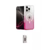 ieg™ iPhone 16 Pro Kılıf Eksen Minimal Özel Seri - Siyah Bilvis 3D Cam Ekran Koruyucu