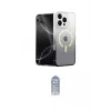 ieg™ iPhone 16 Pro Kılıf Eksen Minimal Özel Seri - Siyah Joko Magic 5D Cam