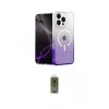ieg™ iPhone 16 Pro Kılıf Eksen Minimal Özel Seri - Siyah Joko Magic 5D Hayalet Cam
