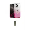 ieg™ iPhone 16 Pro Kılıf Eksen Minimal Özel Seri - Siyah Joko Magic 5D Hayalet Cam