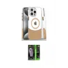 ieg™ iPhone 16 Pro Kılıf İz Asil Prime - Şeffaf 360 Full Body Arka Koruyucu
