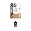ieg™ iPhone 16 Pro Kılıf İz Asil Prime - Siyah Buffer Hayalet Cam Ekran Koruyucu