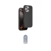 ieg™ iPhone 16 Pro Kılıf Kıvılcım Çizgi Serisi - Siyah Joko Magic 5D Cam
