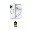 ieg™ iPhone 16 Pro Kılıf Kıvılcım Form Prime - Siyah Buffer Cam Ekran Koruyucu