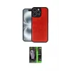 ieg™ iPhone 16 Pro Kılıf Kıvılcım Işık Serisi - Şeffaf 360 Full Body Arka Koruyucu