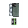 ieg™ iPhone 16 Pro Kılıf Kıvılcım Işık Serisi - Şeffaf 360 Full Body Arka Koruyucu