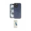 ieg™ iPhone 16 Pro Kılıf Kıvılcım Işık Serisi - Şeffaf Pasifik Cam Ekran Koruyucu