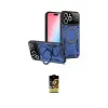 ieg™ iPhone 16 Pro Kılıf Kıvılcım Modern Serisi - Siyah Buffer Cam Ekran Koruyucu