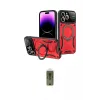 ieg™ iPhone 16 Pro Kılıf Kıvılcım Modern Serisi - Siyah Joko Magic 5D Hayalet Cam