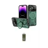 ieg™ iPhone 16 Pro Kılıf Kıvılcım Modern Serisi - Siyah Joko Magic 5D Hayalet Cam