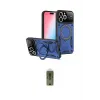 ieg™ iPhone 16 Pro Kılıf Kıvılcım Modern Serisi - Siyah Joko Magic 5D Hayalet Cam
