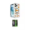 ieg™ iPhone 16 Pro Kılıf Kozmos Doku - Şeffaf 360 Full Body Arka Koruyucu