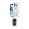 ieg™ iPhone 16 Pro Kılıf Kozmos Doku - Siyah 360 Mat Full Body Arka Koruyucu