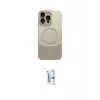 ieg™ iPhone 16 Pro Kılıf Kozmos Form Özel Seri - Siyah Bilvis 0.18mm Plus Cam Ekran Koruyucu