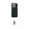 ieg™ iPhone 16 Pro Kılıf Kozmos Klasik Prime - Siyah Bilvis 3D Cam Ekran Koruyucu