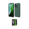 ieg™ iPhone 16 Pro Kılıf Kozmos Yansıma Özel Seri - Şeffaf 360 Full Body Arka Koruyucu