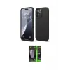 ieg™ iPhone 16 Pro Kılıf Kozmos Yansıma Özel Seri - Şeffaf 360 Full Body Arka Koruyucu