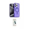 ieg™ iPhone 16 Pro Kılıf Nova Asil Prime - Şeffaf Pasifik Cam Ekran Koruyucu
