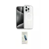 ieg™ iPhone 16 Pro Kılıf Nova Asil Prime - Şeffaf Pasifik Cam Ekran Koruyucu