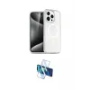 ieg™ iPhone 16 Pro Kılıf Nova Asil Prime - Siyah 3D Antistatik Cam Ekran Koruyucu