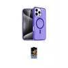 ieg™ iPhone 16 Pro Kılıf Nova Asil Prime - Siyah Buffer Hayalet Cam Ekran Koruyucu