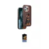 ieg™ iPhone 16 Pro Kılıf Nova Form Koleksiyonu - Siyah Buffer Hayalet Cam Ekran Koruyucu