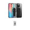 ieg™ iPhone 16 Pro Kılıf Nova Işık Koleksiyonu - Siyah Bilvis 3D Cam Ekran Koruyucu