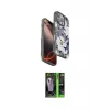 ieg™ iPhone 16 Pro Kılıf Siluet Doku - Şeffaf 360 Full Body Arka Koruyucu