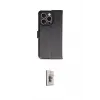 ieg™ iPhone 16 Pro Kılıf Siluet Işık Serisi - Siyah Bilvis 3D Cam Ekran Koruyucu