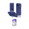 ieg™ iPhone 16 Pro Kılıf Vadi Form Prime - Siyah Bilvis 5in1 3D Magic Cam Ekran Koruyucu
