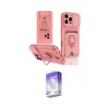 ieg™ iPhone 16 Pro Kılıf Vadi Form Prime - Siyah Bilvis 5in1 3D Magic Cam Ekran Koruyucu