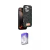 ieg™ iPhone 16 Pro Kılıf Vadi Klasik Serisi - Siyah Bilvis 5in1 3D Magic Cam Ekran Koruyucu
