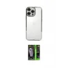 ieg™ iPhone 16 Pro Kılıf Vadi Minimal - Şeffaf 360 Full Body Arka Koruyucu