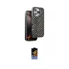 ieg™ iPhone 16 Pro Kılıf Vadi Özel Seri - Siyah Buffer Hayalet Cam Ekran Koruyucu
