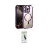 ieg™ iPhone 16 Pro Kılıf Yadigar Asil Koleksiyonu - Şeffaf Pasifik Cam Ekran Koruyucu