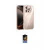 ieg™ iPhone 16 Pro Kılıf Yadigar Asil Koleksiyonu - Siyah Buffer Hayalet Cam Ekran Koruyucu