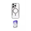 ieg™ iPhone 16 Pro Kılıf Yadigar Klasik Özel Seri - Siyah Bilvis 5in1 3D Magic Cam Ekran Koruyucu