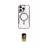 ieg™ iPhone 16 Pro Kılıf Yadigar Klasik Özel Seri - Siyah Buffer Cam Ekran Koruyucu