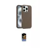ieg™ iPhone 16 Pro Kılıf Yankı Form Serisi - Siyah Buffer Hayalet Cam Ekran Koruyucu