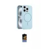 ieg™ iPhone 16 Pro Kılıf Yankı Form Serisi - Siyah Buffer Hayalet Cam Ekran Koruyucu