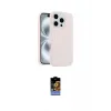 ieg™ iPhone 16 Pro Kılıf Yankı Form Serisi - Siyah Buffer Hayalet Cam Ekran Koruyucu