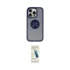 ieg™ iPhone 16 Pro Kılıf Yörünge Çizgi - Şeffaf Pasifik Cam Ekran Koruyucu