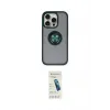 ieg™ iPhone 16 Pro Kılıf Yörünge Çizgi - Şeffaf Pasifik Cam Ekran Koruyucu